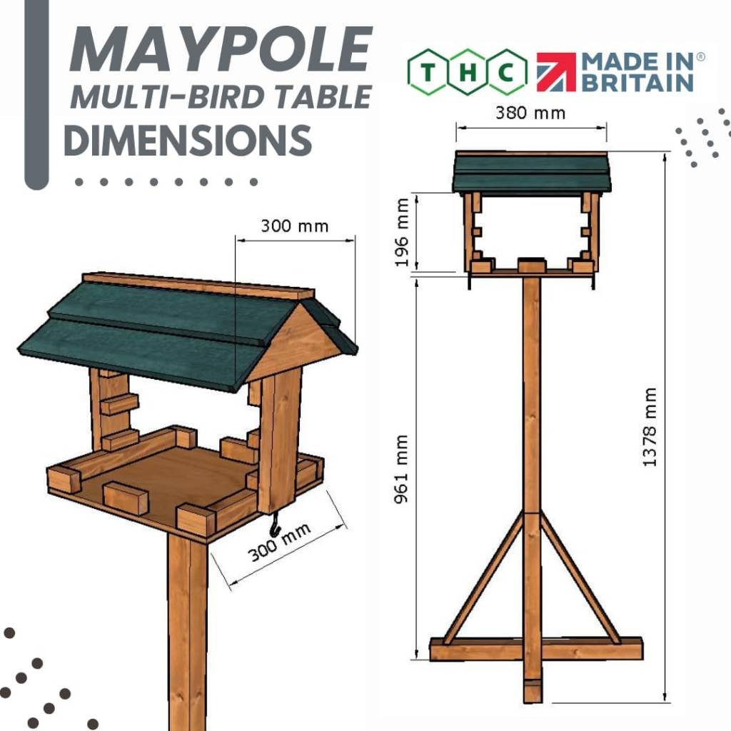 Maypole Garden Bird Table