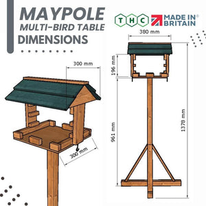 Maypole Garden Bird Table - Home & Roost