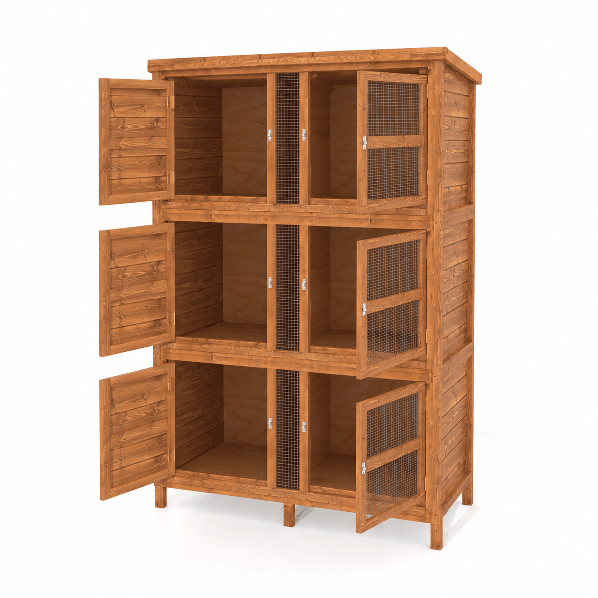 4ft Chartwell Three Tier Luxury Rabbit Hutch