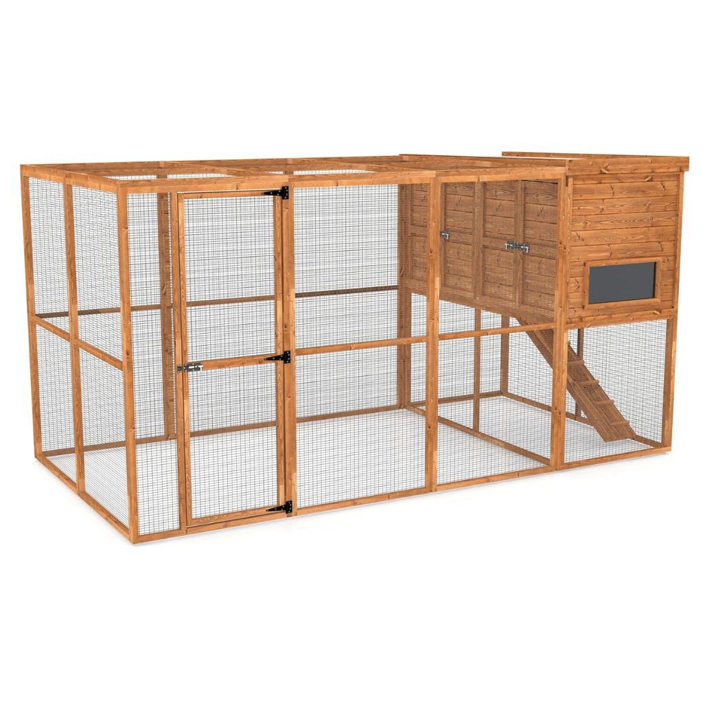 Oxford Retreat Rabbit Hutch & Run – 12ft x 6ft Walk-In Enclosure – Home ...