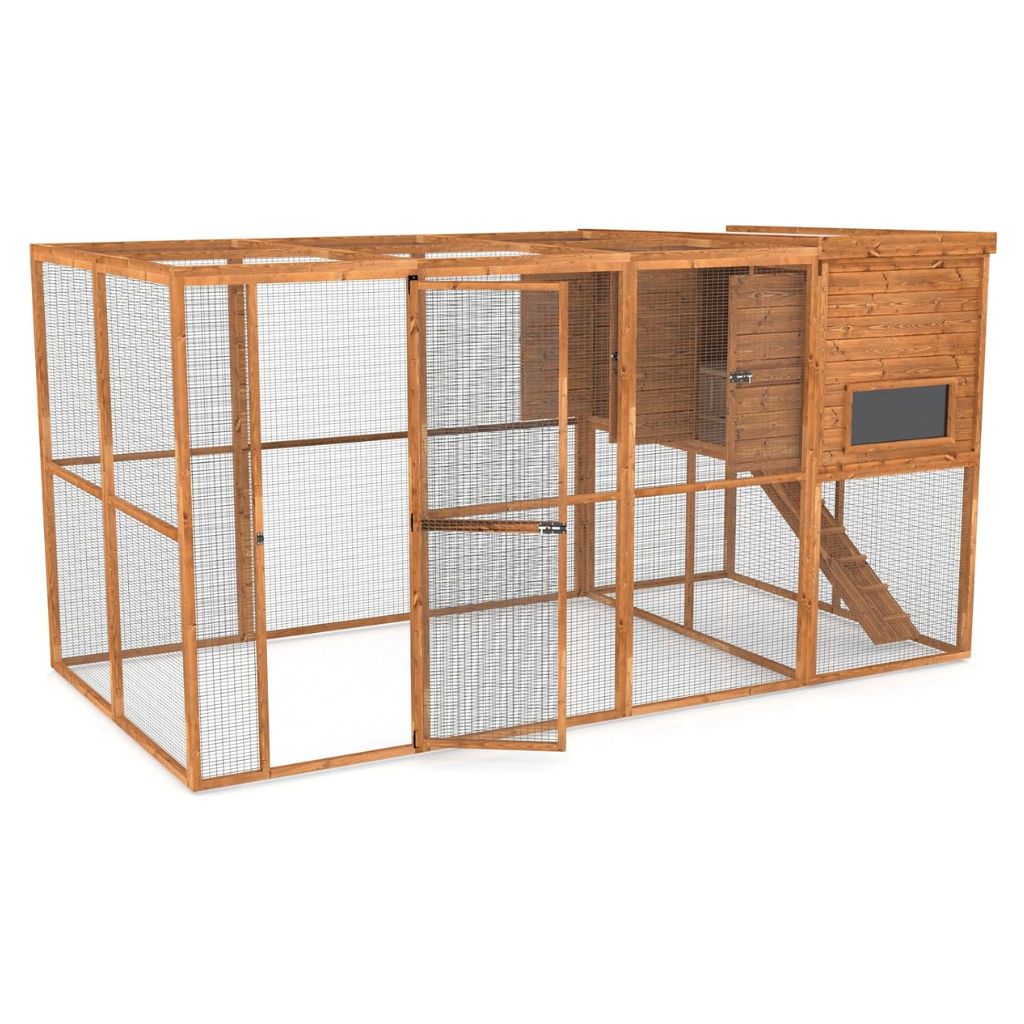Oxford Retreat Rabbit Hutch & Run – 12ft x 6ft Walk-In Enclosure
