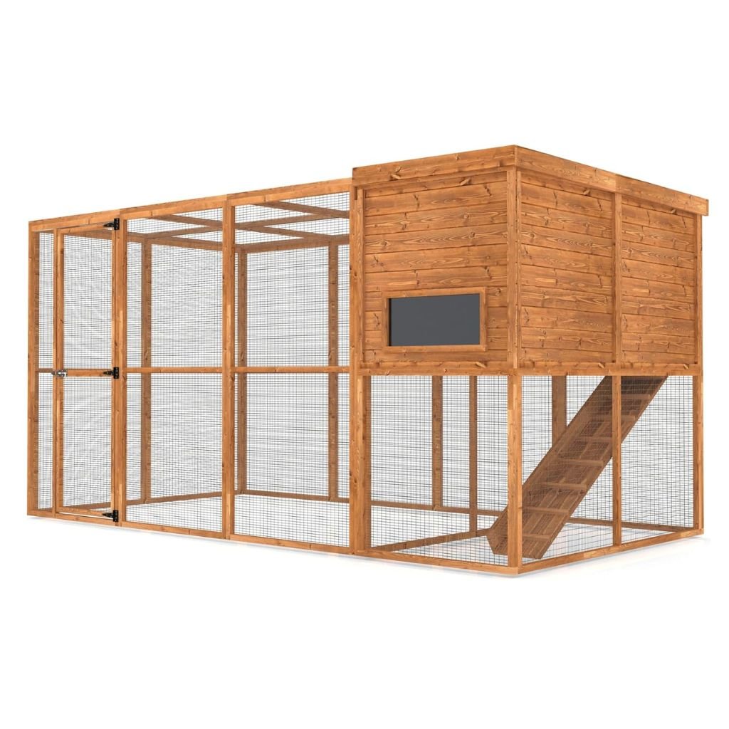 Oxford Retreat Rabbit Hutch & Run – 12ft x 6ft Walk-In Enclosure