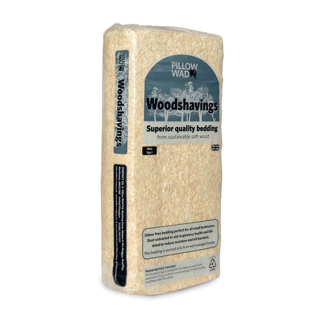 Pillow Wad Softwood Bedding and Floor Shavings 1kg - Home & Roost