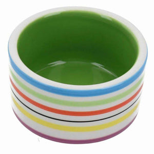 Rainbow Bowl 3" | Brighten Up Your Pet's Home With This Fun and Colourful Design