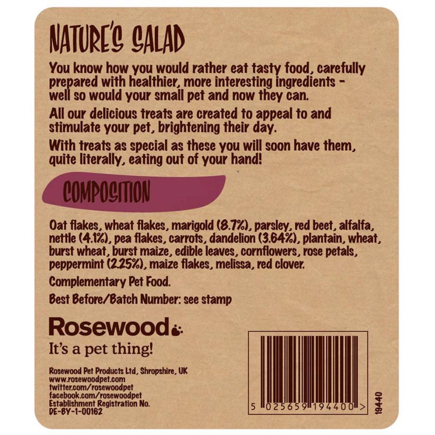 Rosewood Nature's Salad 200g | Rabbit Herbs