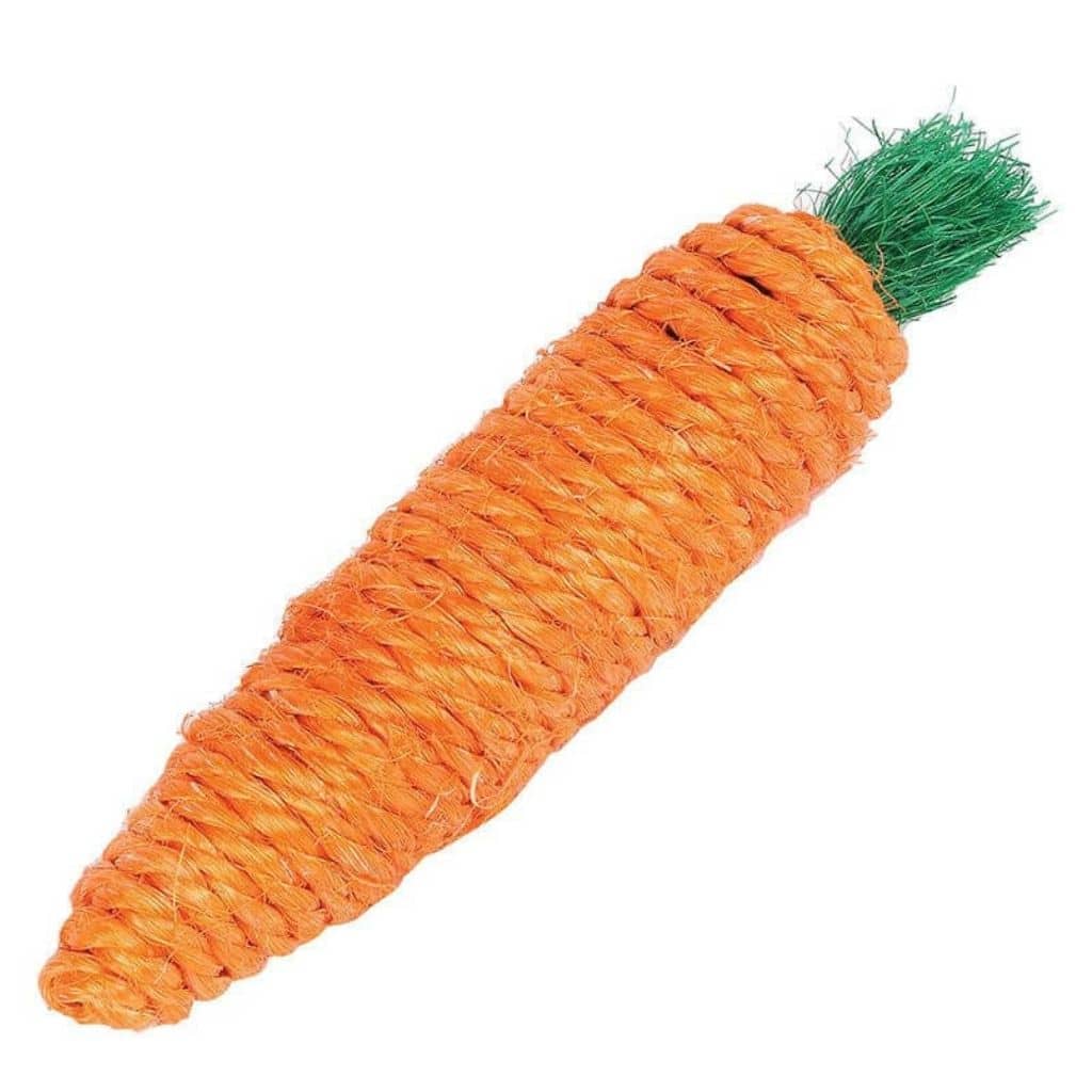 Sisal Carrot Toy | Help To Ease Boredom | Let The Fun Begin! - Home & Roost