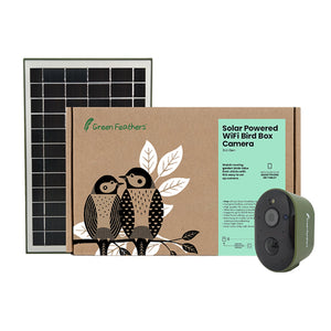Solar Powered WiFi Bird Box HD Camera Complete Pack