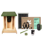 Solar Powered WiFi Camera Wooden Bird Feeder Kit