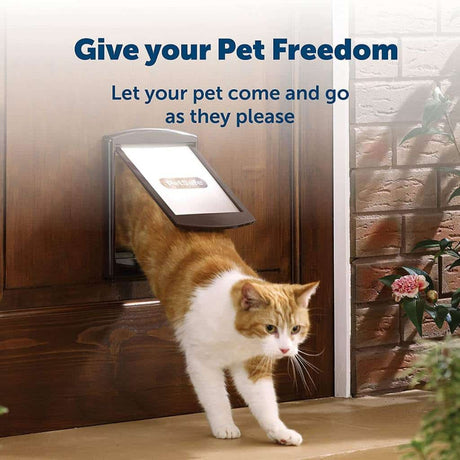 Staywell® Two-Way Cat Flap, Brown, Small | Granting Freedom To Your Pets