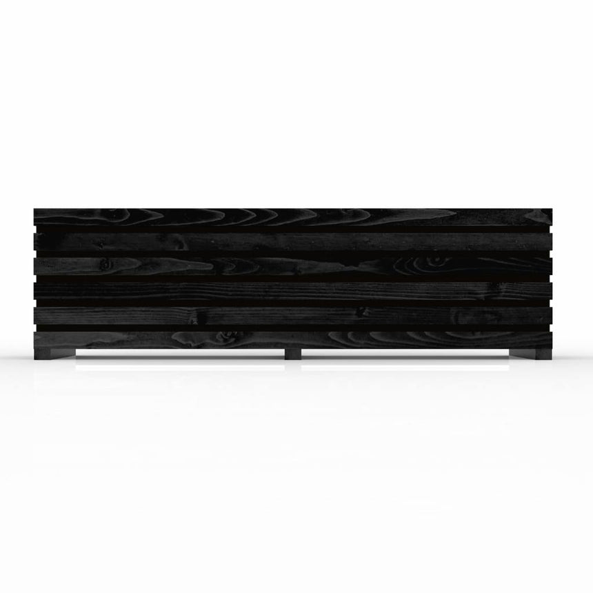 Black Sussex Planter Outdoor Wooden Raised Bed