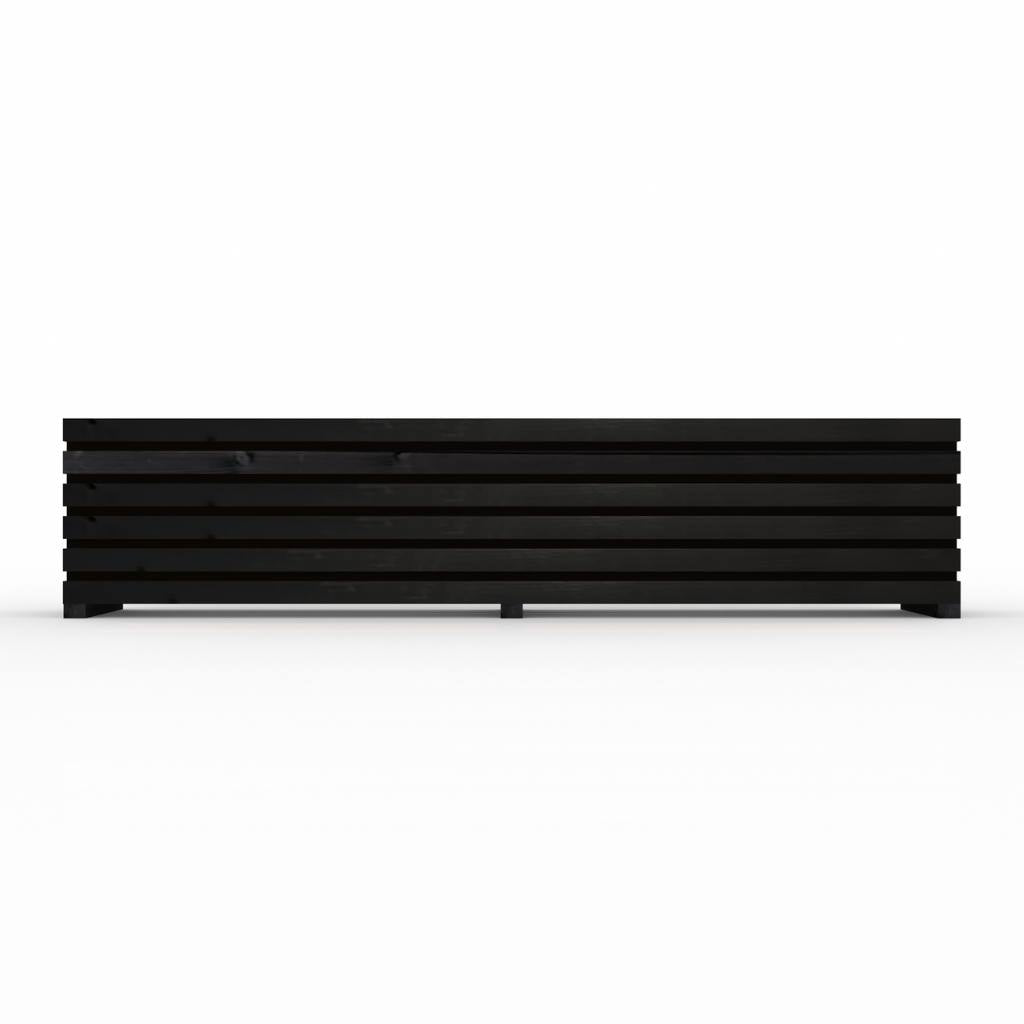 Black Sussex Planter Outdoor Wooden Raised Bed