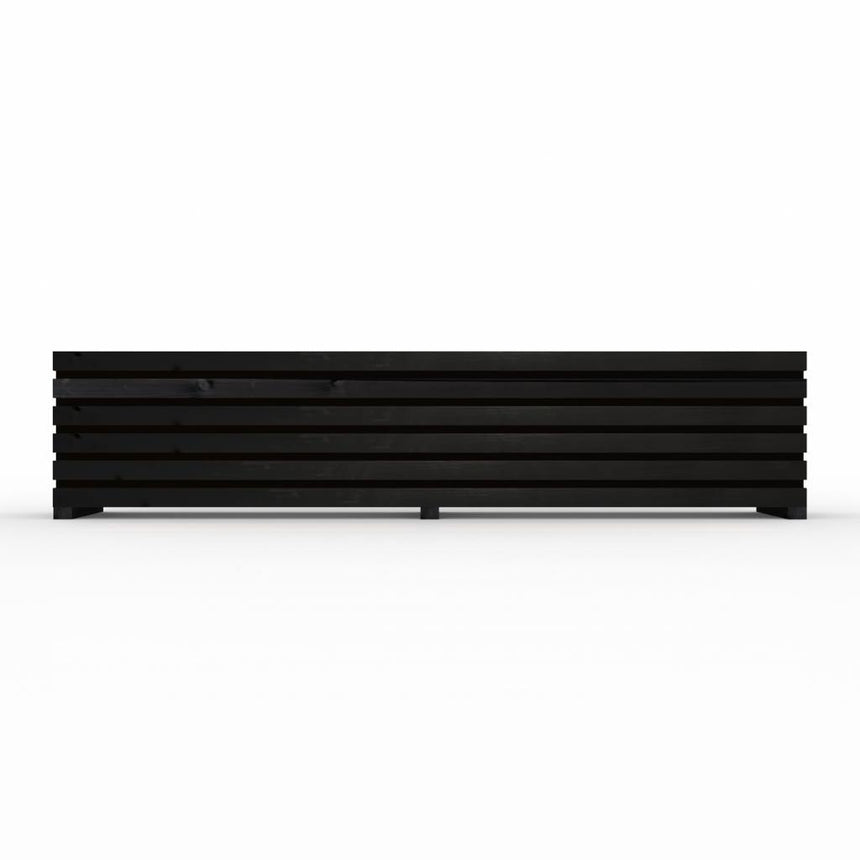 Black Sussex Planter Outdoor Wooden Raised Bed
