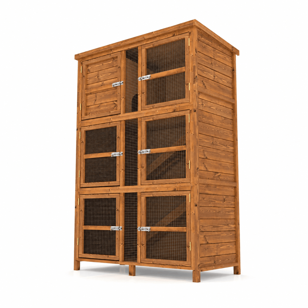 4ft Chartwell Triple Rabbit Hutch