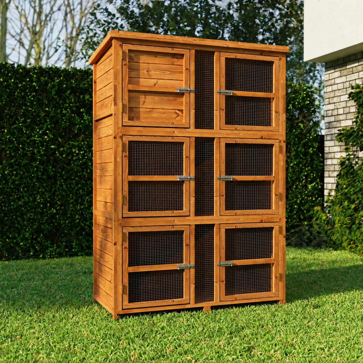 4ft Chartwell Triple Rabbit Hutch