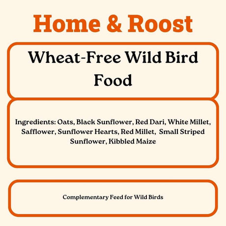 Home & Roost Wheat-Free Bird Seed Mix 2kg - 20kg | Deter Pigeons So Smaller Species Can Feed Freely
