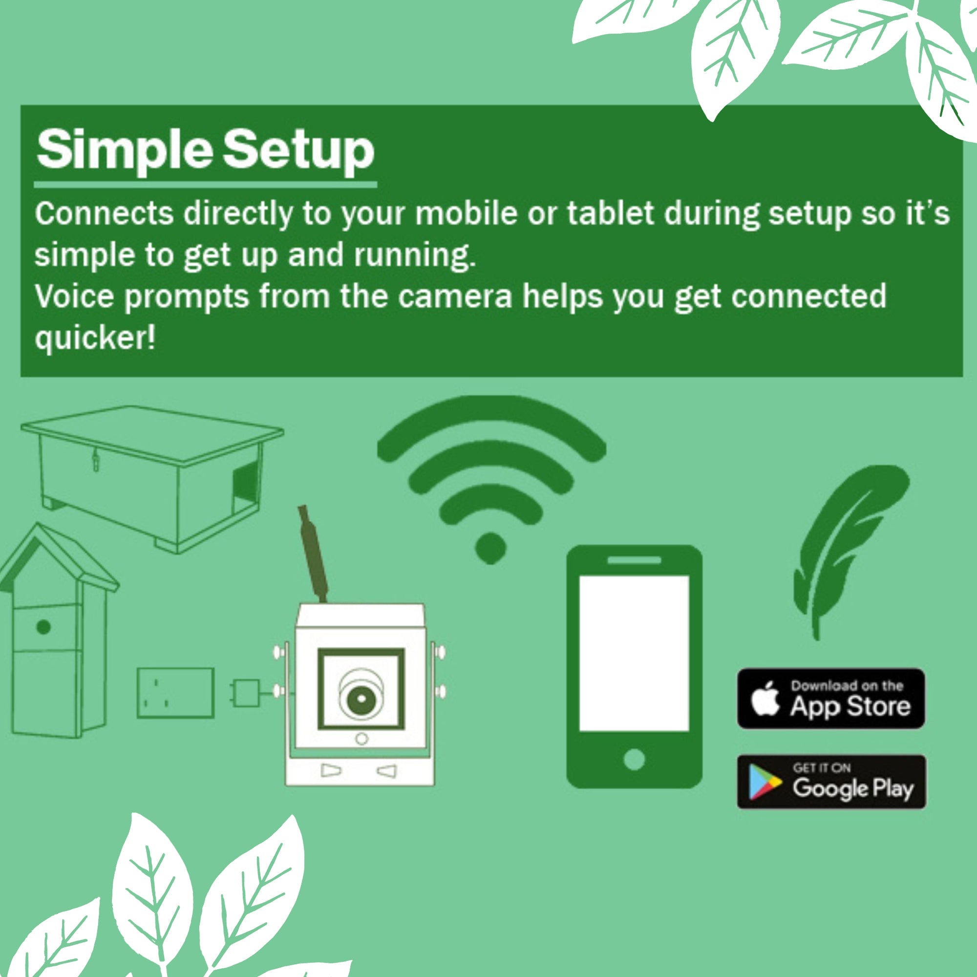 WiFi Bird Box & Wildlife Habitat HD Camera