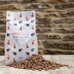 WildThings Badger & Fox Food 2kg | Crunchy, Tasty Pellets | No Artificial Colours, Flavours, or Preservatives |