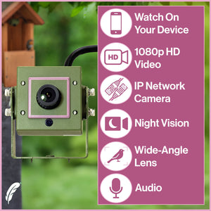 Wired Network Bird Box & Wildlife HD Camera (2nd Gen)