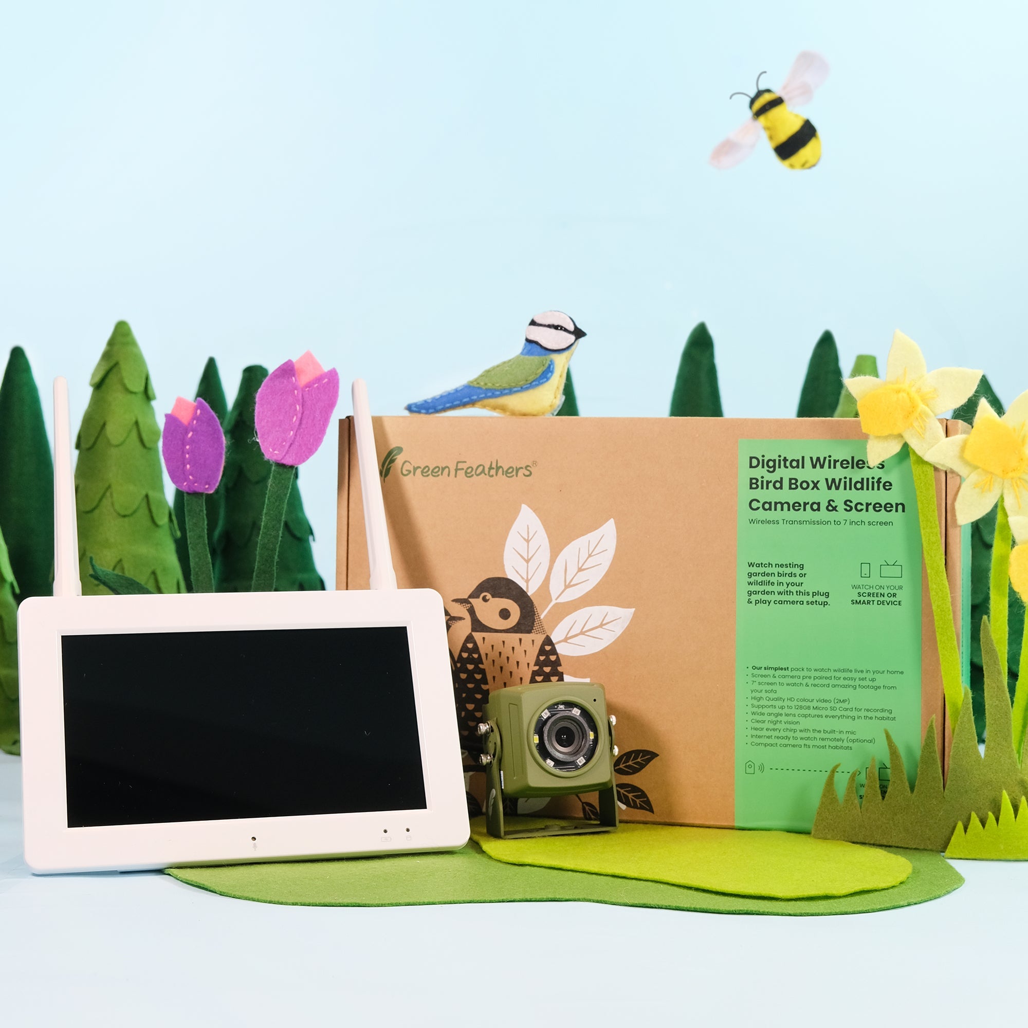 Wireless Bird Box Camera & Screen Pack