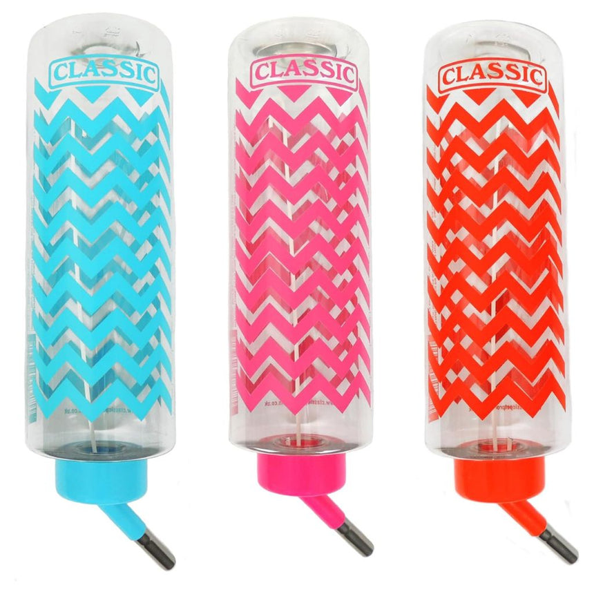 Classic Crystal Deluxe Coloured ZigZag Drinking Bottle 600ml