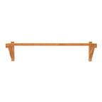 Wooden catio shelves bracket on a white background