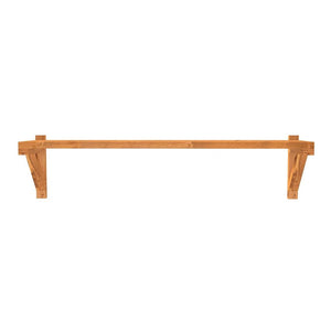 Wooden catio shelves bracket on a white background