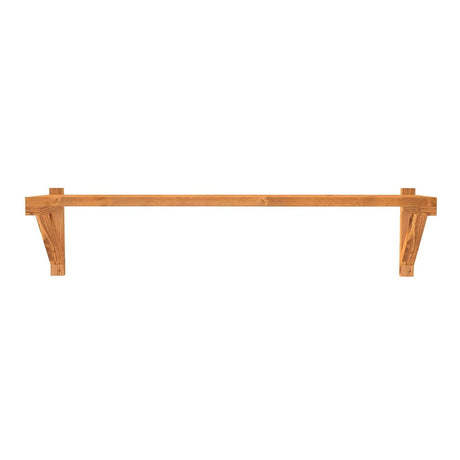 Wooden catio shelves bracket on a white background