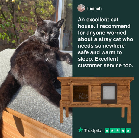 An excellent cat house. I recommend for anyone worried about a stray cat