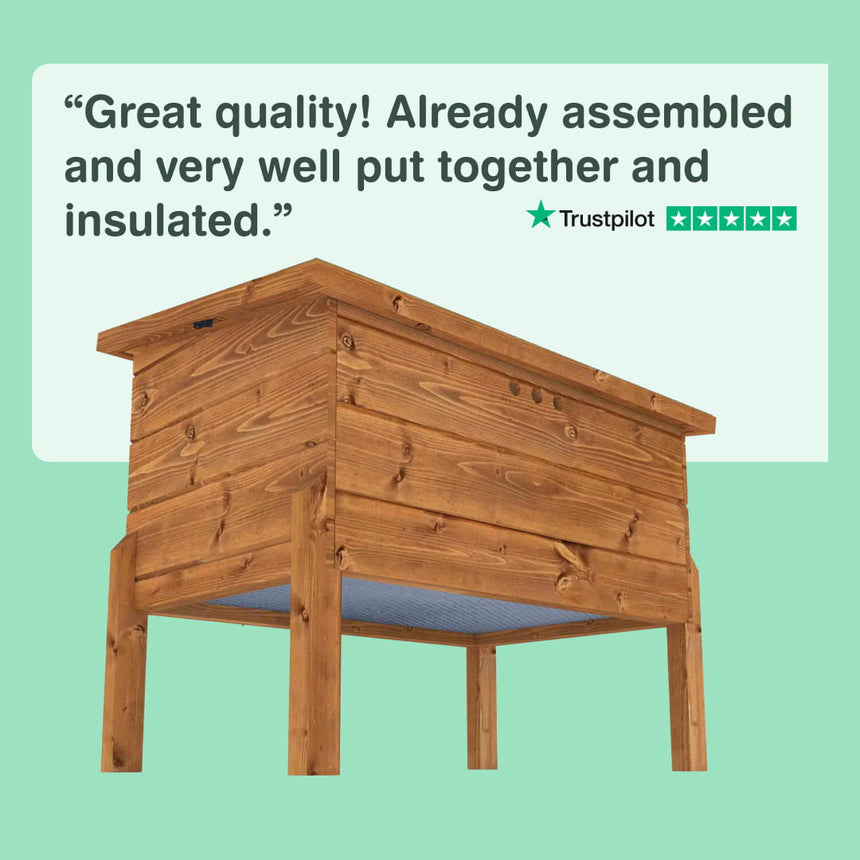 Mayfair Cat House Self Heating Outdoor Kennel with One Way Privacy Window