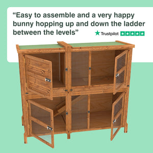 5ft Chartwell Double Rabbit Hutch