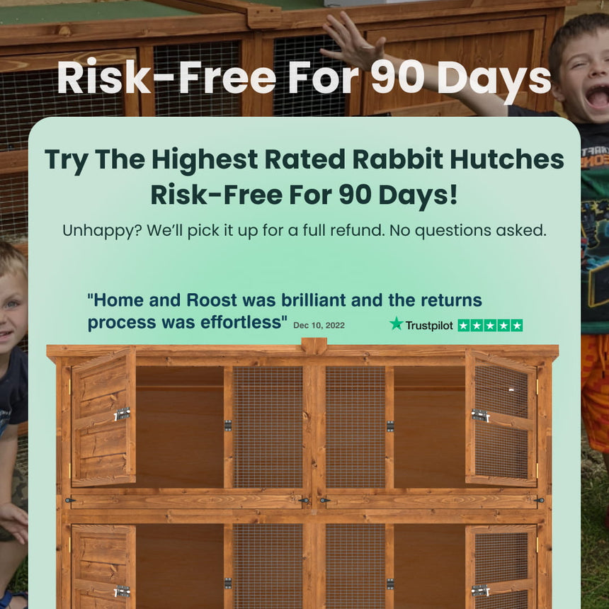 6ft Chartwell Two Tier Rabbit Hutch - Two Separate Living Areas To Keep Pets Apart