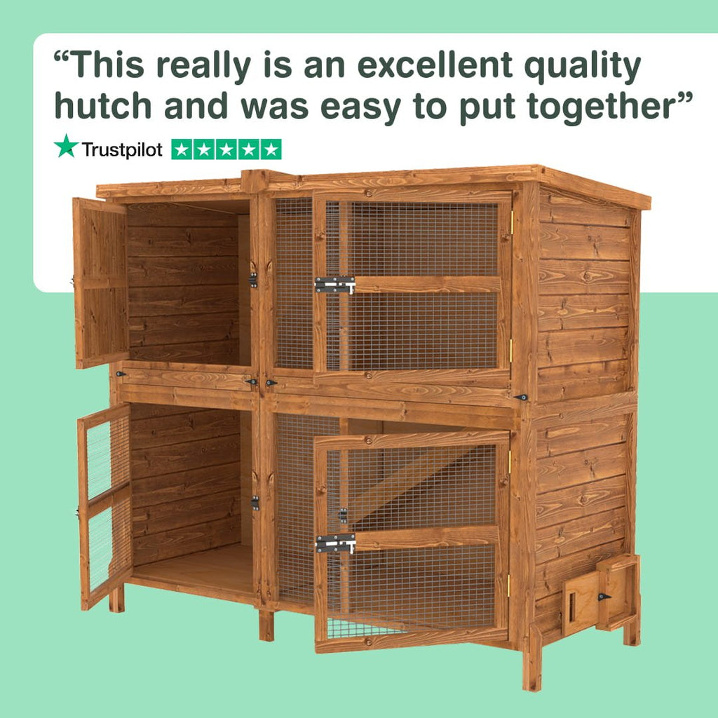 5ft Chartwell Double Rabbit Hutch