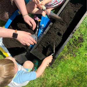 Black Sussex Planter Outdoor Wooden Raised Bed