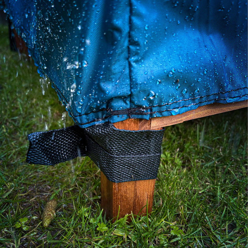 guinea pig hutch cover 5ft triple water proof back feet hutch straps