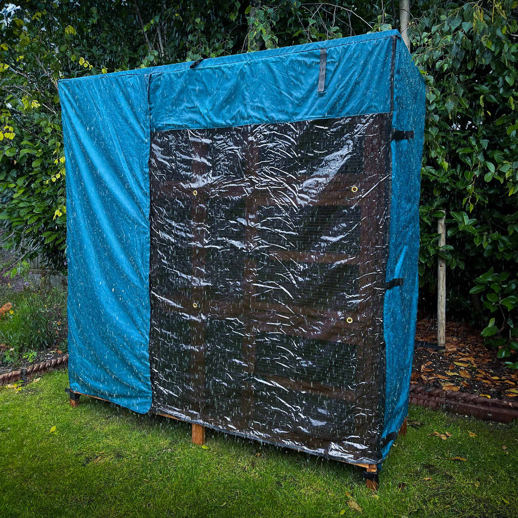 guinea pig hutch cover 5ft triple water proof dark front