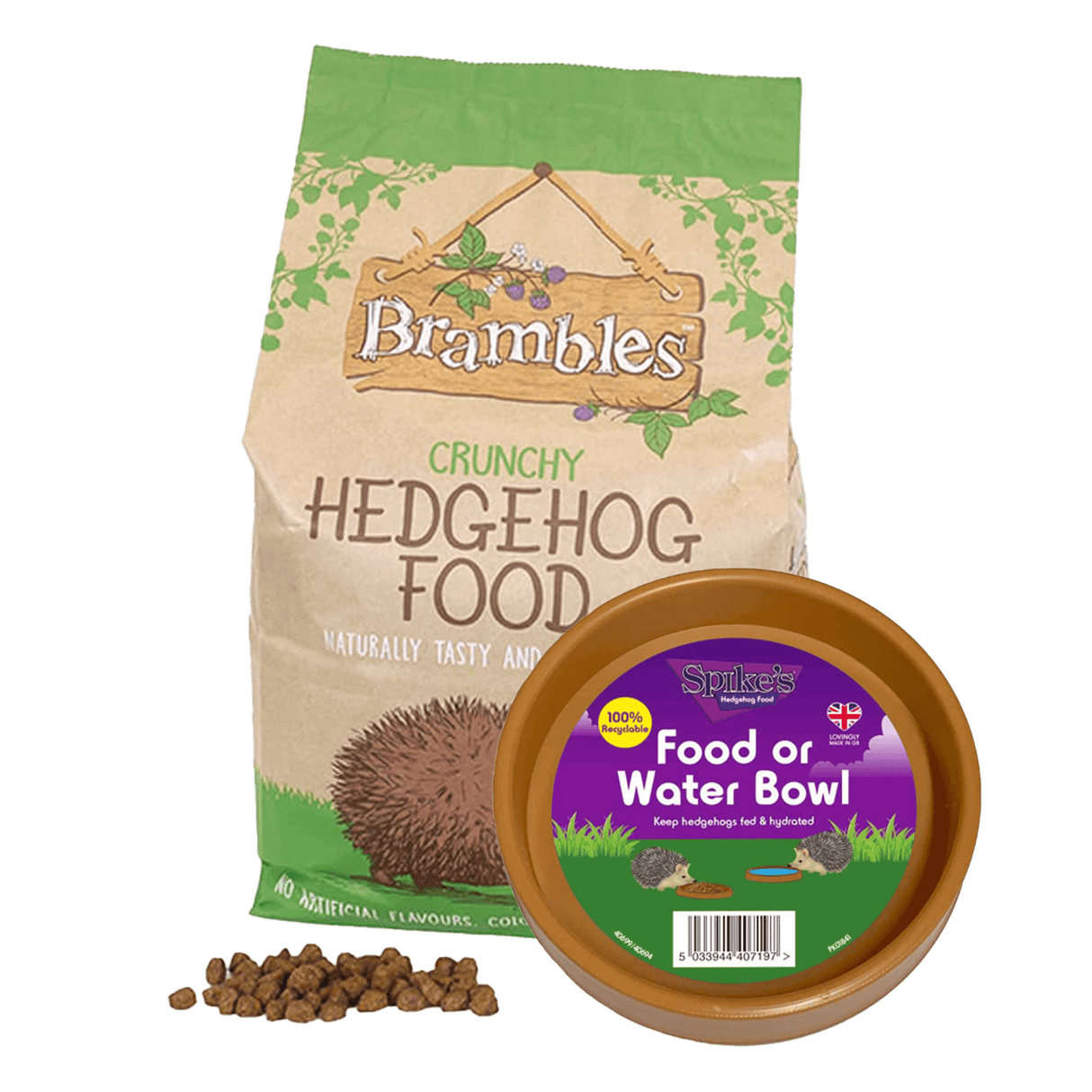 Hedgehog Food and Bowl