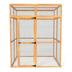 luxury catio with wire mesh on a white background