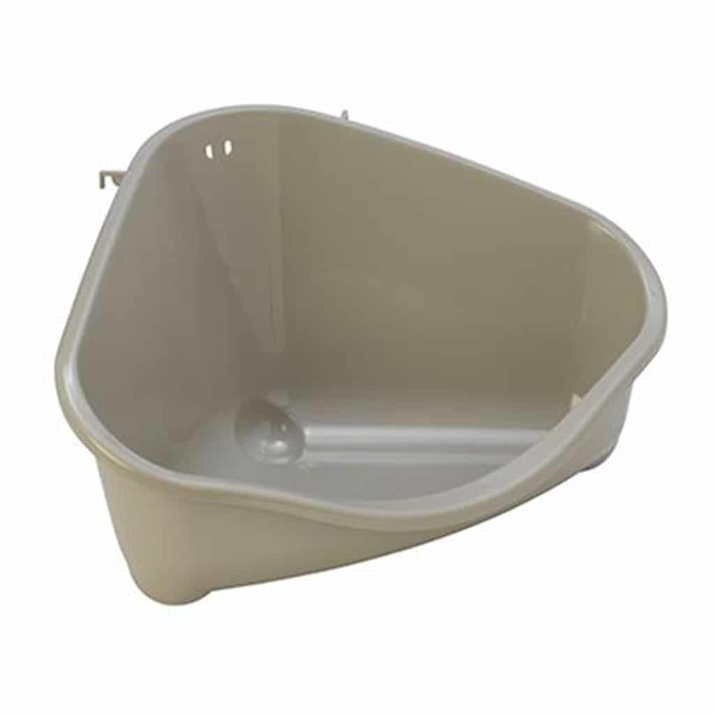 moderna corner small pet litter tray gray