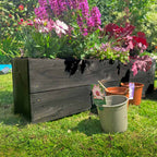 Planter Hastings Black Garden Wooden Raised Trough