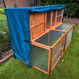 4ft rabbit hutch cover kendal hutch and run front panel rolled up