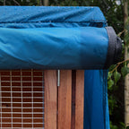 5ft double rabbit hutch rain cover day dry cover rolled up front with velcro