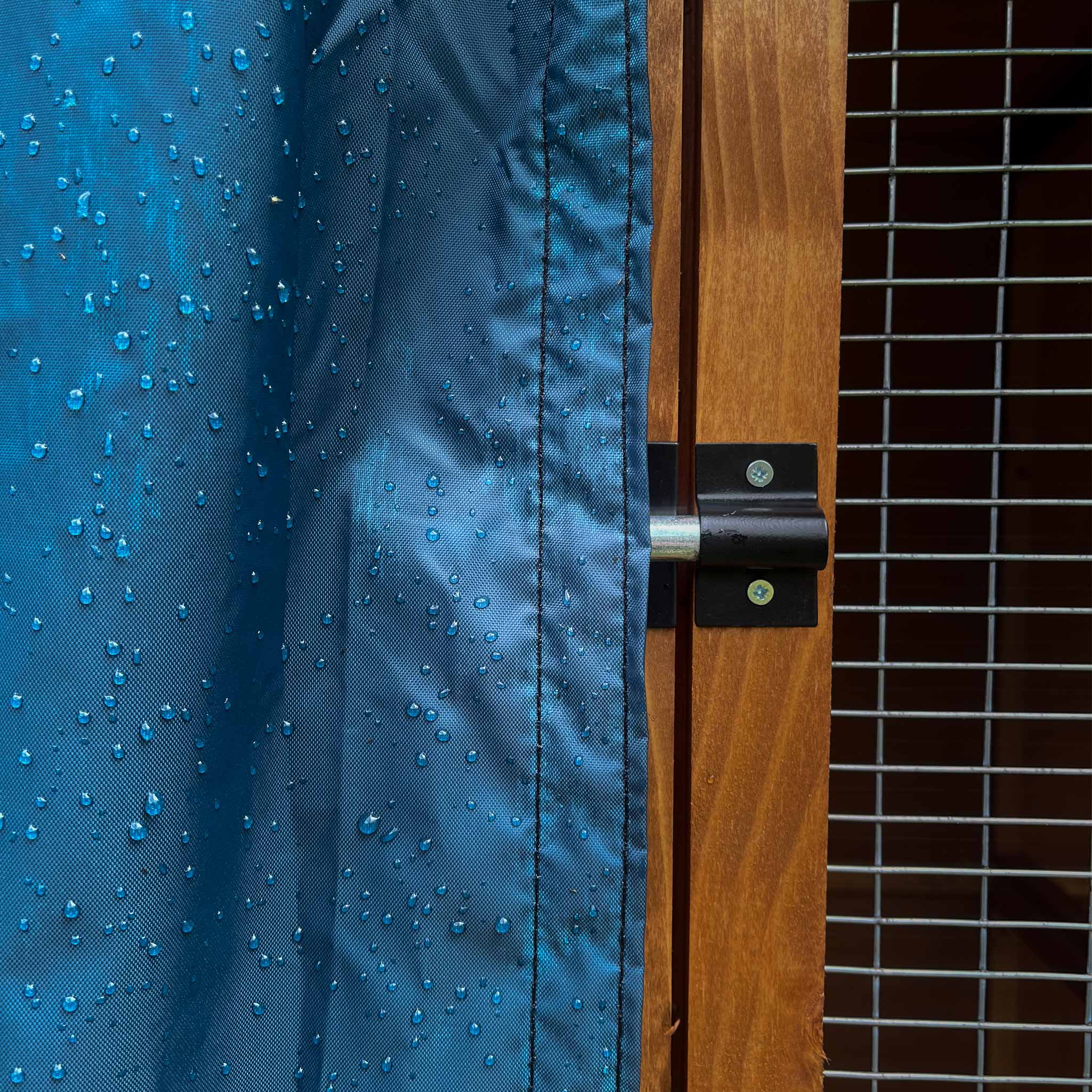 5ft triple rabbit hutch cover water proof rain front door panel