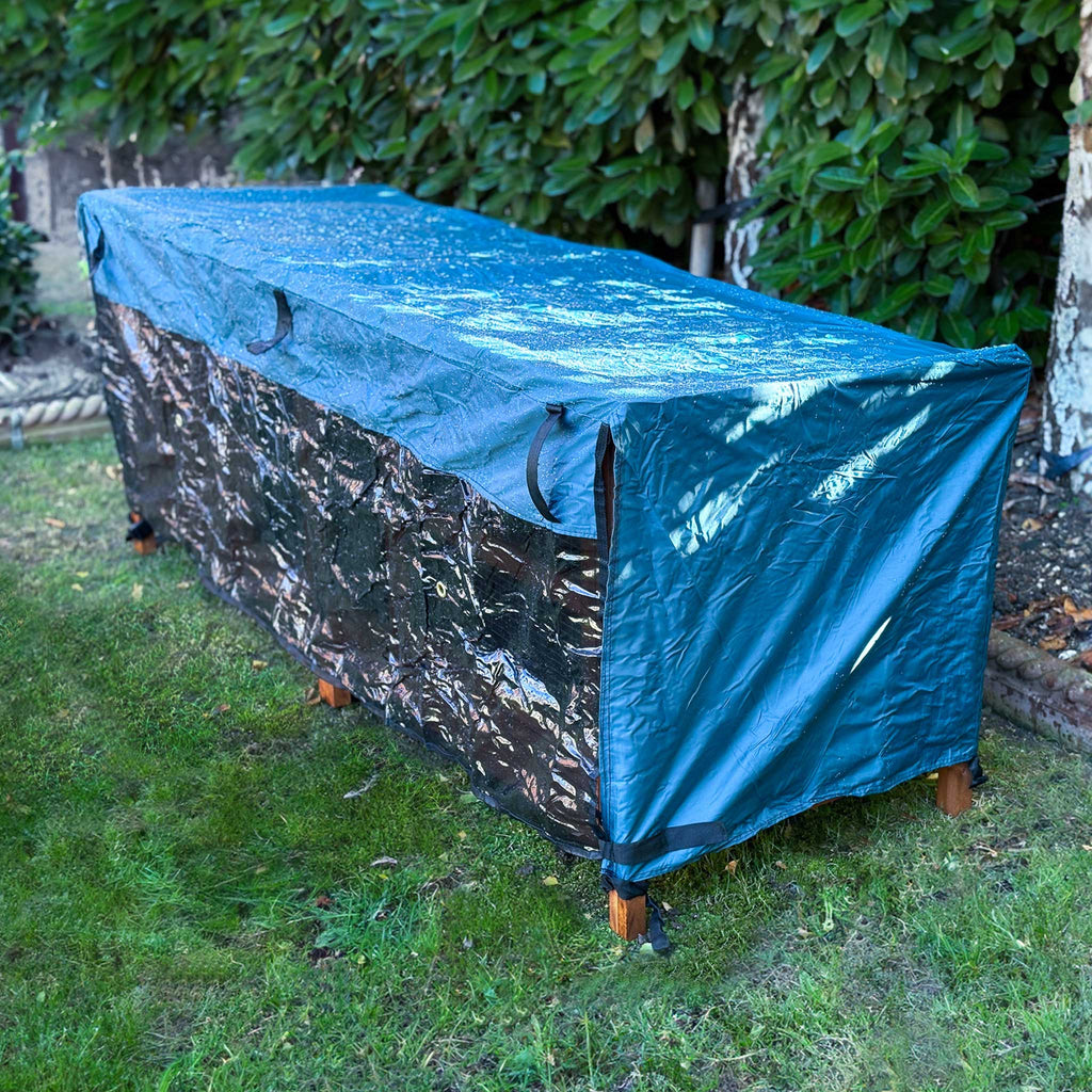 rabbit hutch rain cover 6ft chartwell single in the garden vecro straps