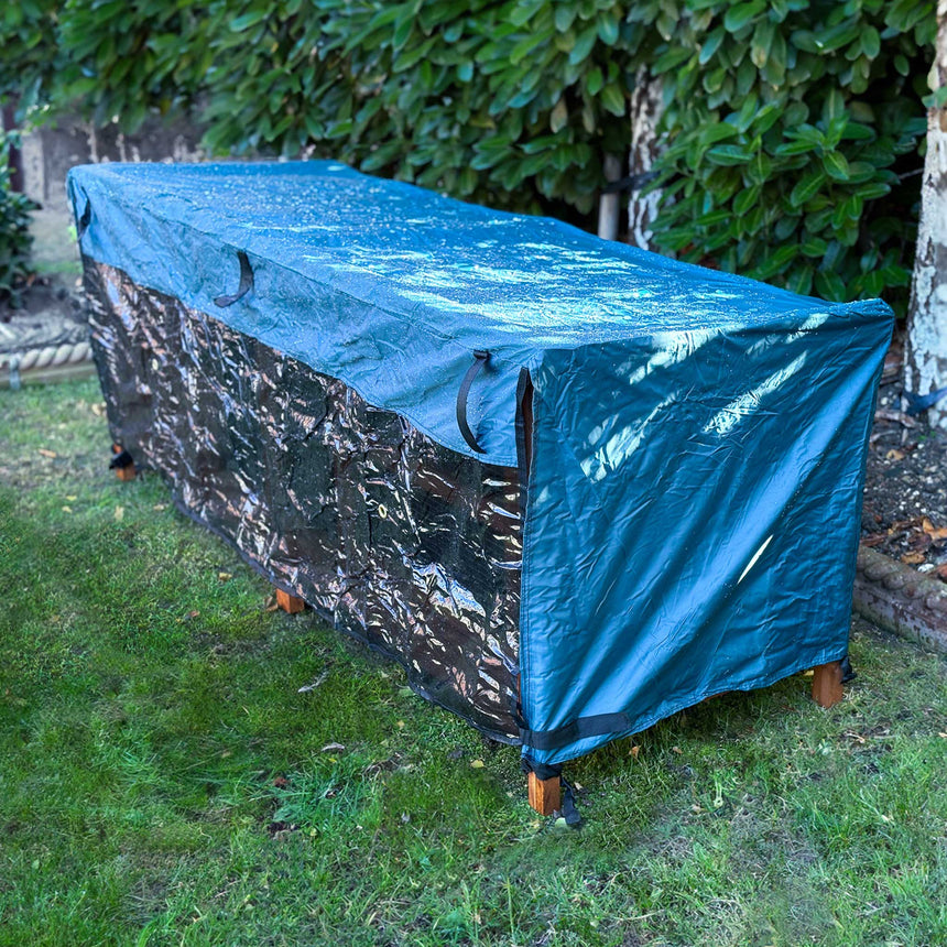 rabbit hutch rain cover 6ft chartwell single in the garden vecro straps