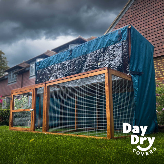 6ft kendal rabbit hutch and run rain cover