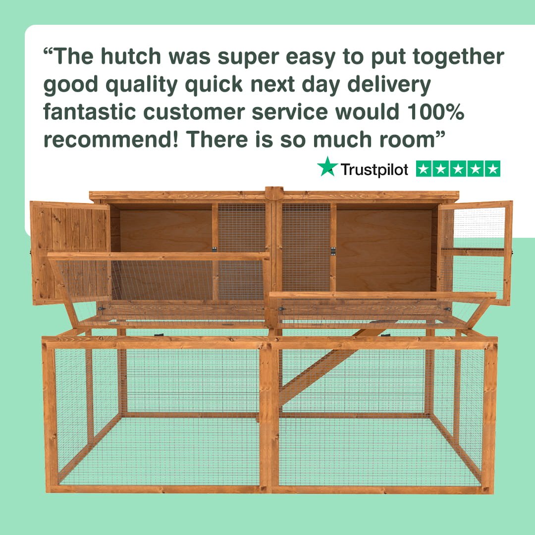 6ft Kendal Rabbit Hutch and Run Combo