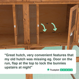 6ft Kendal Rabbit Hutch and Run Combo