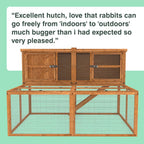 6ft Kendal Rabbit Hutch and Run Combo