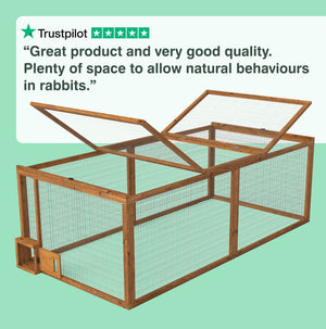 6ft Rabbit Run With Burrow Portal And Tunnel System