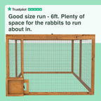 6ft Rabbit Run With Burrow Portal And Tunnel System